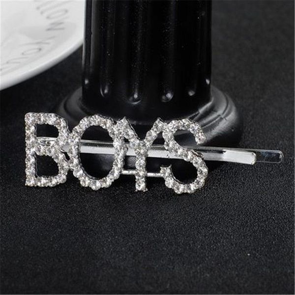 

f024 1pc shining sweet love letter hairpins hair clips for girls styling tool hairgrip crystal barrette women hair accessor swy wmteta, Slivery;golden