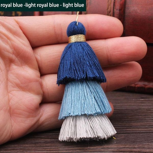

6pcs lot 7cm three layers overlapping tassels silk fringe sewing tassel trim decorative key tassels for curtain home decoration h wmtklv