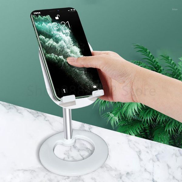 

universal aluminum alloy cell phone stand holder multi-angle adjustable tablet bracket portable deskmount with mirror1
