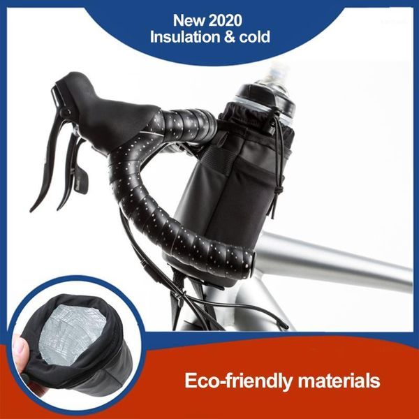 

water bottles & cages bicycle head bottle bag on the ground handlebar sports jacket insulation cold storage riding mobile phone1