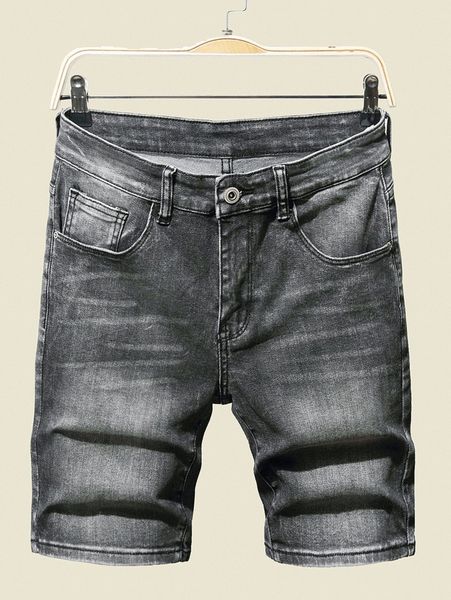 

men cat whisker denim shorts k0ze#, Blue