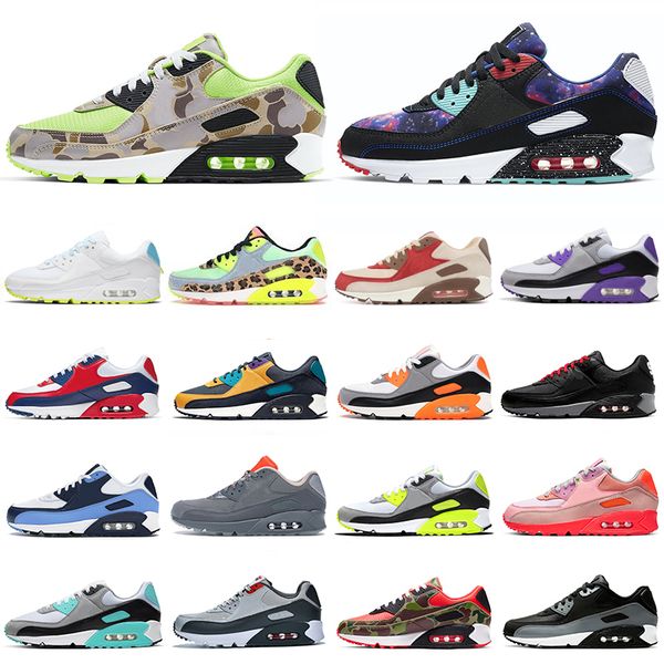 

classic 90 running shoes men women chaussures 90s camo dancefloor green supernova triple white black red trainers outdoor sports sneakers
