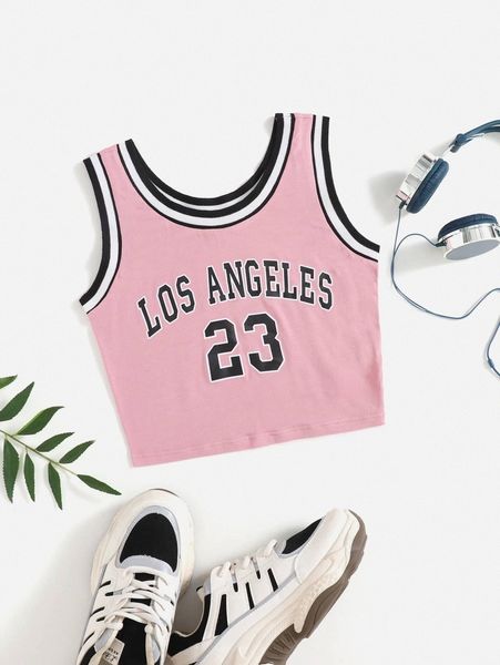 

letter graphic ringer tank 72qo#, White