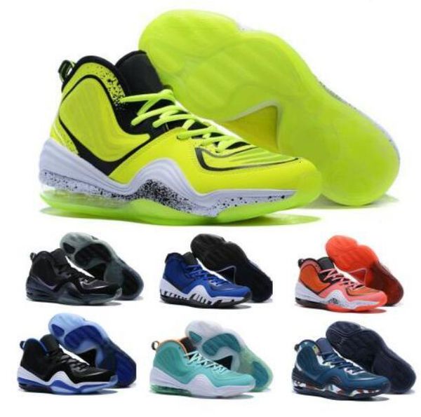 

penny hardaway 5 mens basketball shoes sneakers volt invisibility cloak phoenix orlando memphis tigers man authentic trainers shoes, White;red