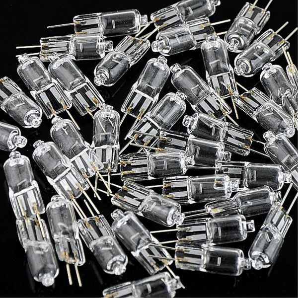 

60pcs g4 halogen light bulbs 12v 20w transparent capsule case lamp lighting warm white for home bedroom wholesale swy jllljb yeah2010