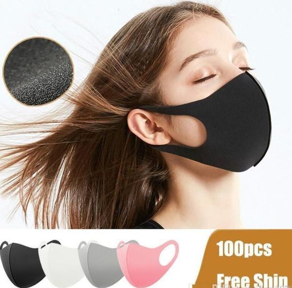 

stock washabel mouth face mask black cotton anti dust pm2.5 respirator k-pop mask fashion reusable masks for man woman kids mask fy9041