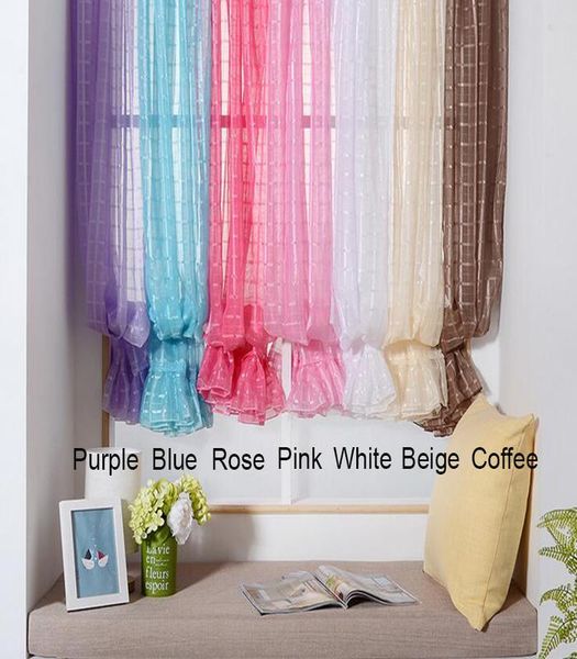 

1 pcs tulle roman curtains fresh style curtain for kitchen living room bedroom window short curtain screening bohemia cortinas wmtxbe