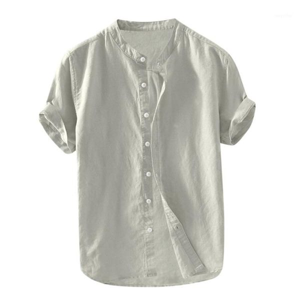 

men's shirts baggy short sleeve button retro blouse1, White;black