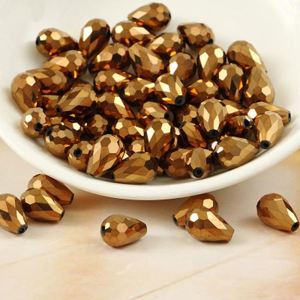 

beauchamp 8 * 11 мм 10 шт. кристаллические бусины капли капли шара граненые подвесные кисточки ювелирные изделия люстра серьги браслет аксес