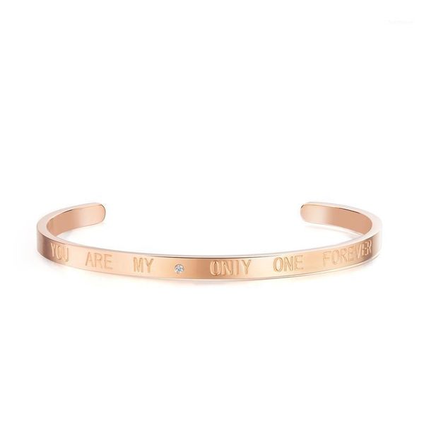 

the new 2021 fashion bracelets lettering roman numerals joker titanium steel rose gold women's accessories1, Black