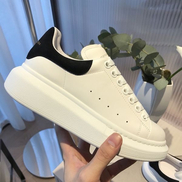 

little white shoes women new wild sports thick-soled increased reflective laces were thinner men and women couples sponge 201202, Black