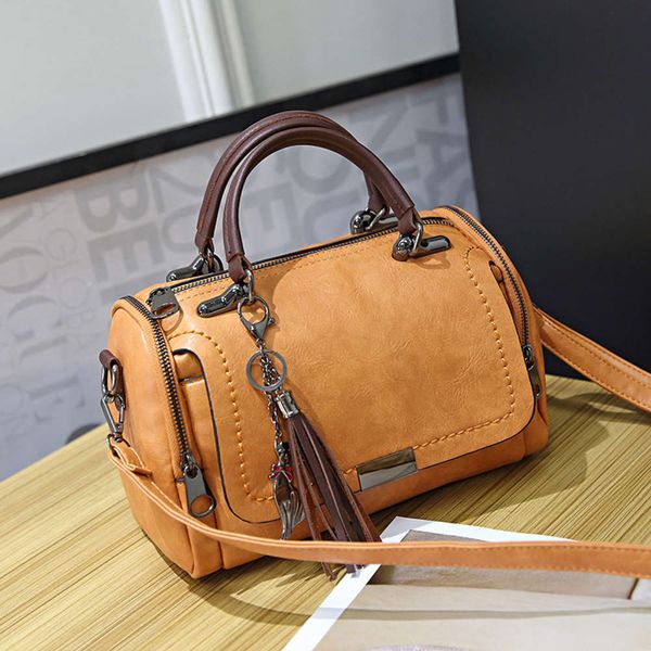 

women's single shoulder 2020 new korean fashion personality tassel designers hand tote leather mini women bags