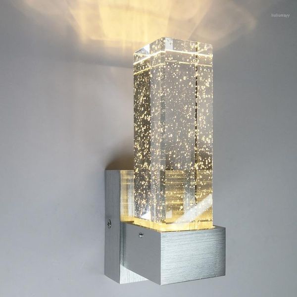 

led wall lighting modern minimalist crystal bubble wall lamp for bedroom living room stair l corridor decoration wf10241
