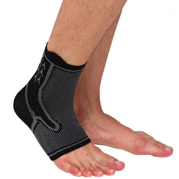 

ankle support 1pcs 3d sport brace protector compression plantar fasciitis for sprained running football basketball1, Blue;black
