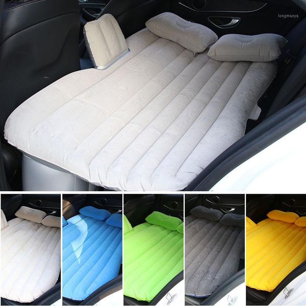 

inflatable bed car air inflatable travel mattress bed multifunctional sofa pillow outdoor camping mat cushion car travel1