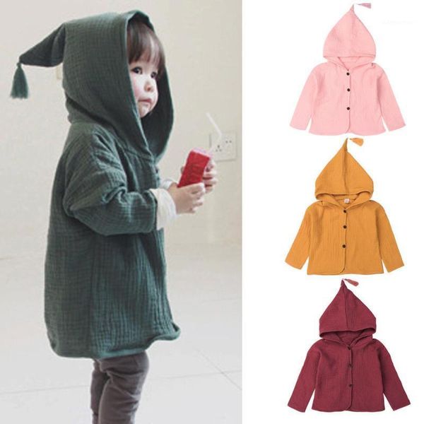 

jaycosin toddler infant baby kids girls boys solid warm hooded coat outfits clothes boy girls clothing sport brand print1, White