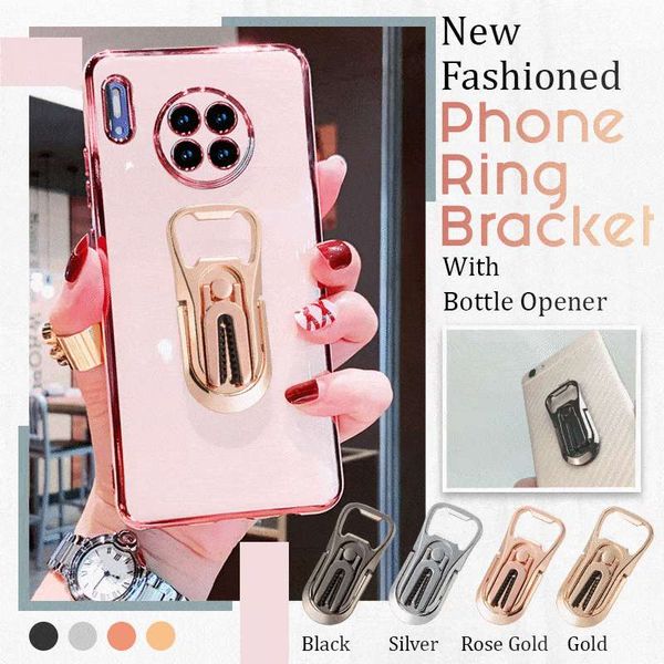 

multifunctional phone 4 ring support, new, with water bottle