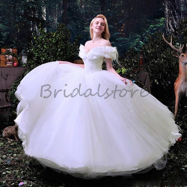 

cinderella off the shoulder prom dresses elegant ball gown puffy sweet 16 dress 2020 evening dress beaded princess pageant party dress wear, Black