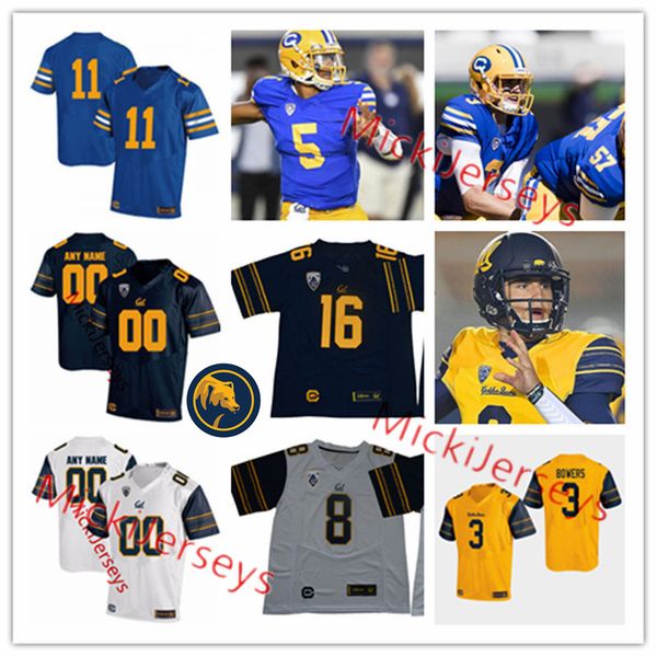 

california golden bears chad hansen steve bartkowski craig morton joe kapp marshawn lynch desean jackson aaron rodgers cal football jersey, Black