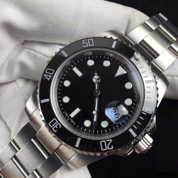 

ceramic bezel mens mechanical casual full stainless steel automatic movement watches sapphire self-wind watch man wristwatches, Slivery;brown
