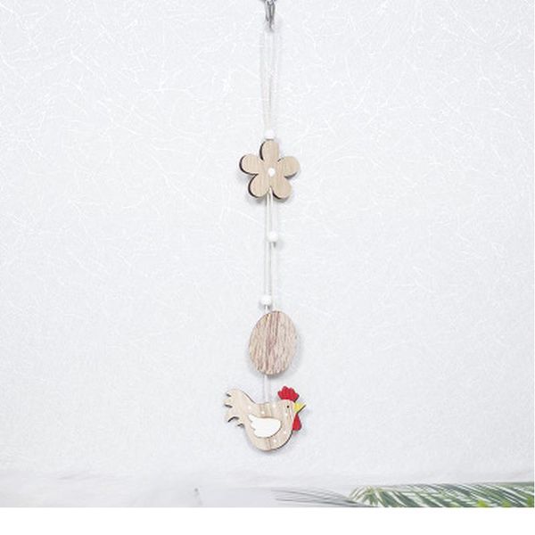 

bunny chicken wooden hanging easter pendant decor spring party home decor rabbit butterfly flower ornaments for east jllawu