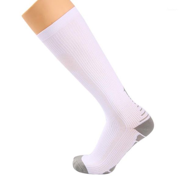 

long tube compression socks quick dry sweat absorption hosiery printed outdoor cycling running sportswear socks j v1, Black