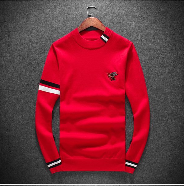 

new luxury gentlemen 2021 cotton embroidered bee striped vest asian sweater plug # m100 rsh4, White;black