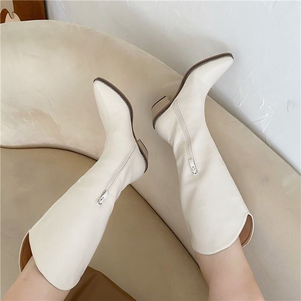 

women 2020 knee in lady riding winter high heels pointed to casual shoes long boots fuf5, Black