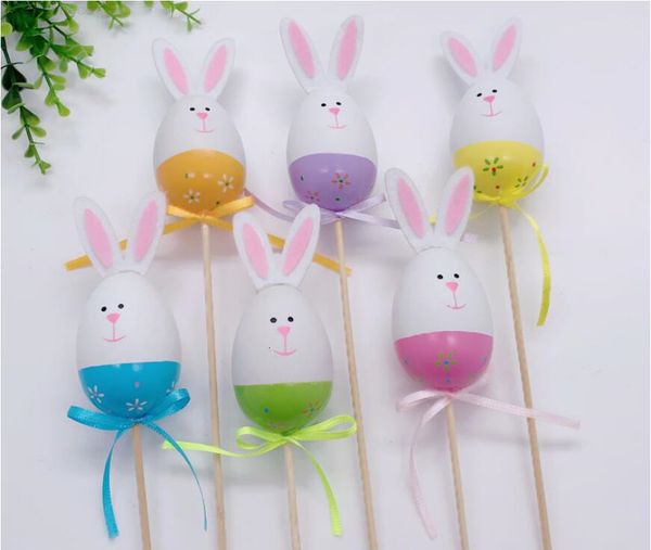 

egg bow stick diy colored set cuttings easter decoration children's toy eggs festival gifts