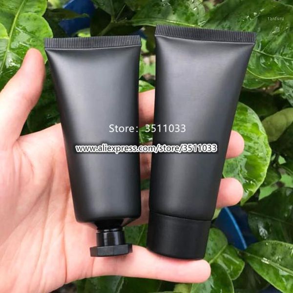 

30pcs 60g frosted black empty cosmetic hand cream hose tube diy face cleanser refillable soft tubes cosmetic hose soft tube 60ml1