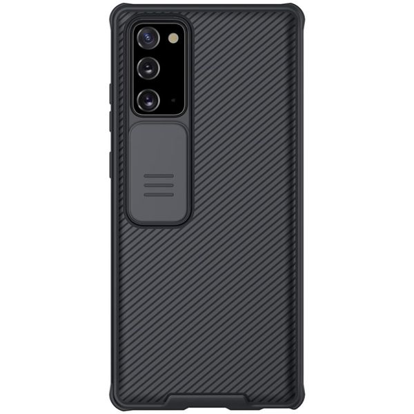 

for samsung galaxy note 20 nillkin black mirror pro series camshield full coverage dust-proof scratch resistant phone case