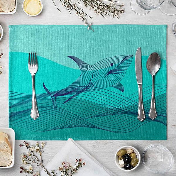 

картина океана настольный коврик searohorse dolphin starfish placemat для питья канастер хлопковые льняные колодки кубок маты home decor h b