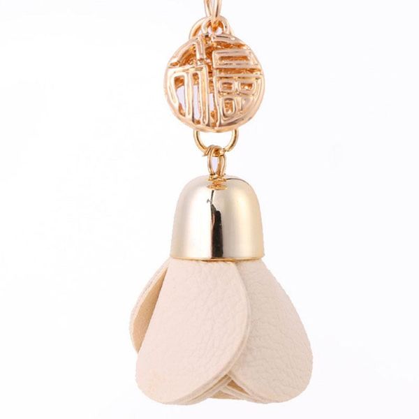 

fashion flower key ring chiffon tassel car key chains lady bag ornaments creative fashion charm flower jewelry gl5042 h wmtieo