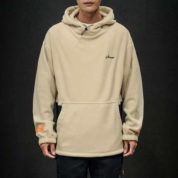 

sweater jacket sportswear casual cover rocking plush fleece men's fashion, Gray