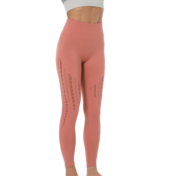 

selling breathable hollow yoga jogging pants sports fitness leisure, White;red
