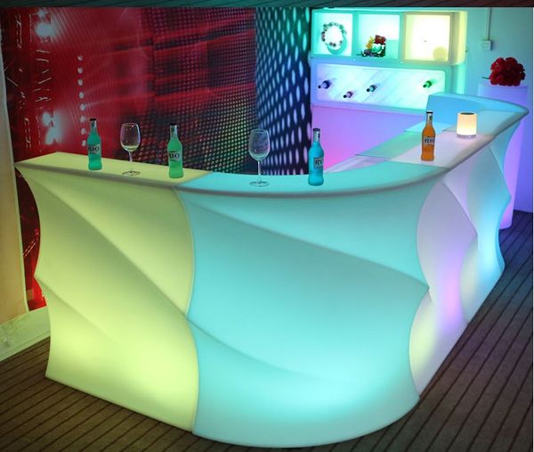 Ticari Mobilya Basit Modern LED Yarattı Aydınlatma Bar Sayaç Şarap Dolabı KTV Kasiyer Açık Patty Etkinlik Su Geçirmez