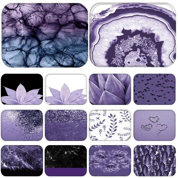 

carpets purple plant kitchen entrance door mat coral velvet carpet rubber colorful indoor floor mats non-anti-slip rug 48266