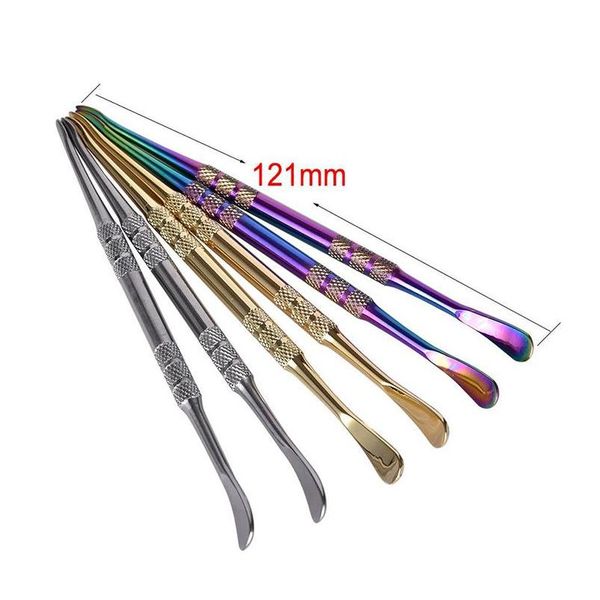 

stainless steel vape dabber tool concentrate wax oil vape pick tool for wax bho honey dry herb dab qylxpm lipper