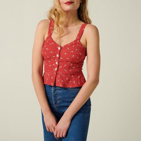 

floral vintage cropped women summer sleeveless bangdage bodycon tank vintage camis casual tee streetwear, White