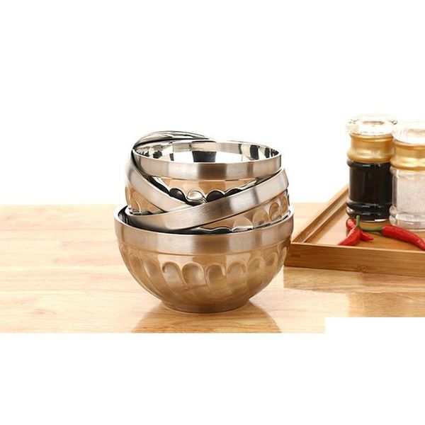 

stainless steel double-deck heat insulation bowl anti scald for children household rice bowl k jllnhn dh_garden