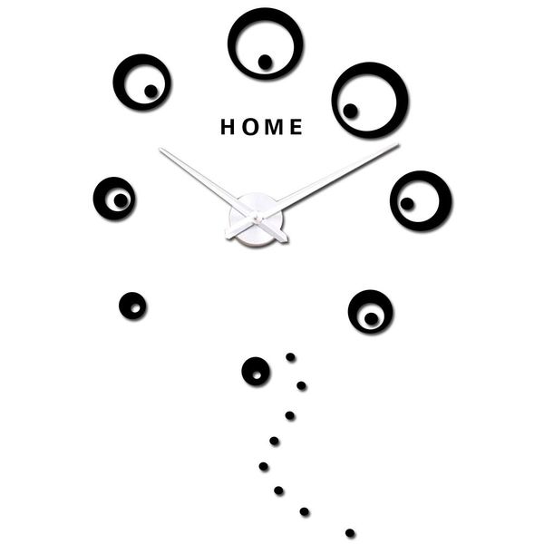 

decorative large clock oversize clocks for living room acrylic 3d diy mirror wall sticker big wall clock home letter circle dots q bbytjk