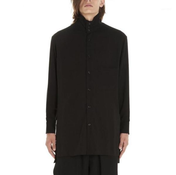 

s-5xl 2020 new men's clothing gd hair stylist fashion long sleeve shirt stage plus size singer costumes1, White;black