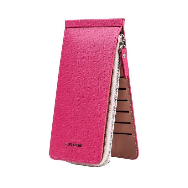 

women business phone credit card holder woman long wallets female bag purses pocket cardholder lady fashion zipper clutch wallet h bbypfj