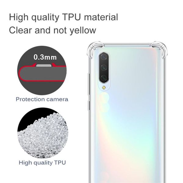 

for oppo find x2 four-corner anti-drop ultra-thin transparent tpu phone case