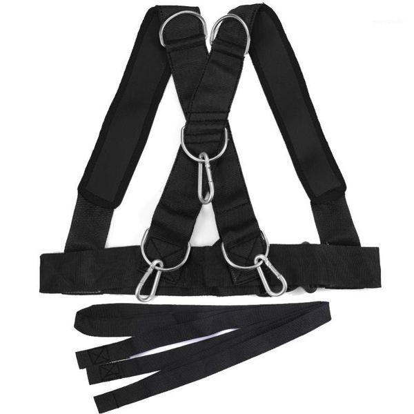 

univeral skiing accessories fitness sled harness workout speed trainer with pull strap gym blets for resistance training1