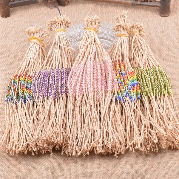 

rafi 200pcs wholesale charm love crystal bead handmade lady grass rope bracelets