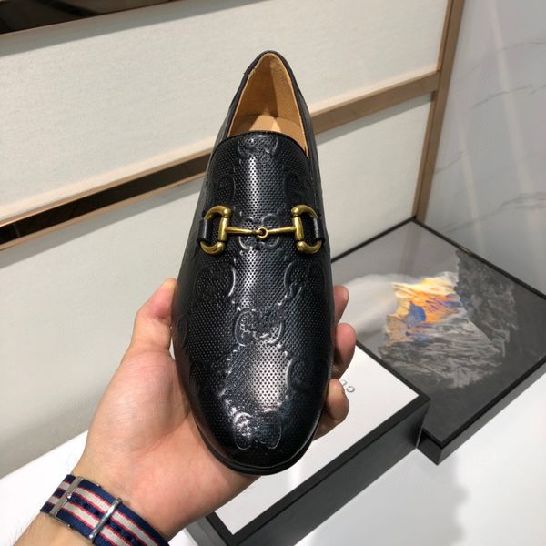 

men leather shoes men dress shoes formal wedding party shoe for men retro brogue shoes luxury brands men's oxfords, Black