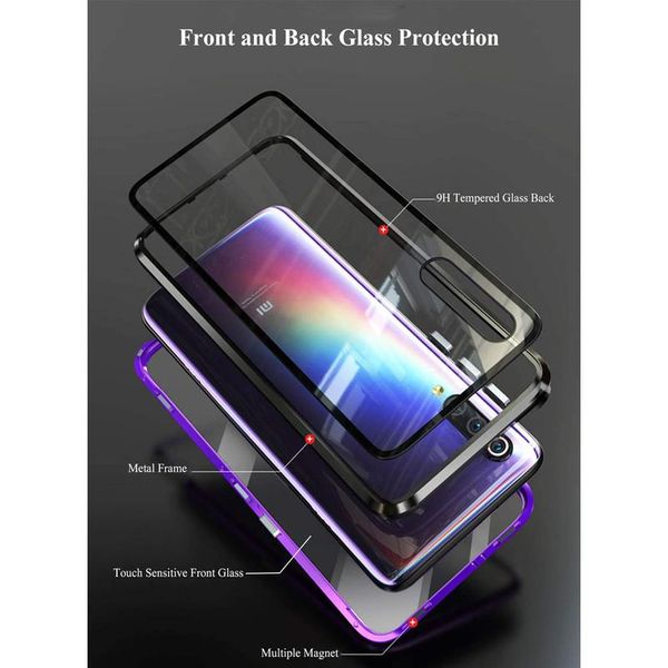 

double side 360 degree magnetic adsorption glass case for mi xiaomi redmi note 9s 9 10x 9t pro k20 bbyenc