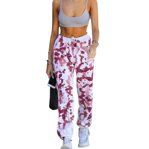 

women's pants & capris ladies autumn/winter style trousers ink painting printing sports casual women loose sweatpants street gam pant g, Black;white