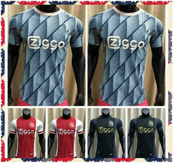

20/21 player version third away soccer jerseys 2020 #6 van de beek #10 tadic soccer shirt #11 promes #22 ziyech football uniforms, Black